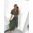 Summer Long Shirt Short Sleeve Women's Dress (S / M ONE SIZE) ITALIAN FASHION IMWB222483 S/M black