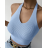 Women's Sleeveless Crop Top (S/M ONE SIZE) ITALIAN FASHION IMPBB24Y17610