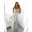 Women's Long Summer Boho Lace Strapless Dress (S/M ONE SIZE) ITALIAN FASHION IM823016