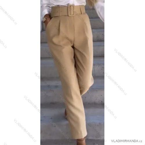 Women's Belted Long Pants (S/M ONE SIZE) ITALIAN FASHION IMPBB23E1703