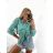 Women's Plus Size Long Sleeve Muslin Shirt (L/XL/2XL ONE SIZE) ITALIAN FASHION IMWP232488