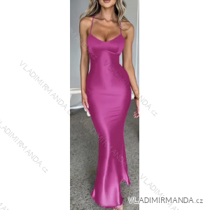 Šaty dlouhé elegantní na ramínka dámské (S/M ONE SIZE) ITALSKÁ MÓDA IMPLS2329407