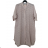 Oversize 3/4 Sleeve Women's Plus Size Shirt Dress (L/XL/2XL ONE SIZE) ITALIAN FASHION IM423111