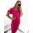 Women's elegant party long sleeve dress (S/M ONE SIZE) ITALIAN FASHION IM322282 S/M fuchsia