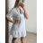 Women's Summer Cotton Short Sleeve Dress (S/M ONE SIZE) ITALIAN FASHION IM722253