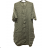 Oversize 3/4 Sleeve Women's Plus Size Shirt Dress (L/XL/2XL ONE SIZE) ITALIAN FASHION IM723ANNA