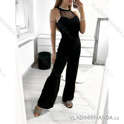 Women's Summer Long Sleeveless Jumpsuit (S/M ONE SIZE) ITALIAN FASHION IMPSH232308