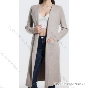 Women's Long Sleeve Knitted Cardigan (S/M ONE SIZE) ITALIAN FASHION IMPLI227095