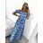 Women's long summer carmen dress SANTORINI (S/M ONE SIZE) ITALIAN FASHION IMPBB2323598/DUR