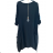 Women's Short Sleeve Oversized Dress (S/M ONE SIZE) ITALIAN FASHION IMWY23061 3xl / 4xl Brown