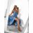Long summer satin dress with straps women with belt (UNI S / M) ITALIAN FASHION IMM22INFINITE