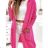 Women's Long Sleeve Knitted Hooded Cardigan (S/M ONE SIZE) ITALIAN FASHION IMWD232745