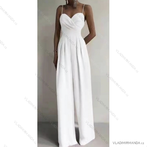 Women's long strapless overall (S/M ONE SIZE) ITALIAN FASHION IMPGM235673/DUR white