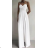 Women's long strapless overall (S/M ONE SIZE) ITALIAN FASHION IMPGM235673/DUR white