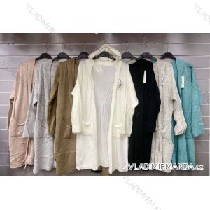 Women's Long Sleeve Knitted Cardigan (S/M ONE SIZE) ITALIAN FASHION IMWAA223636