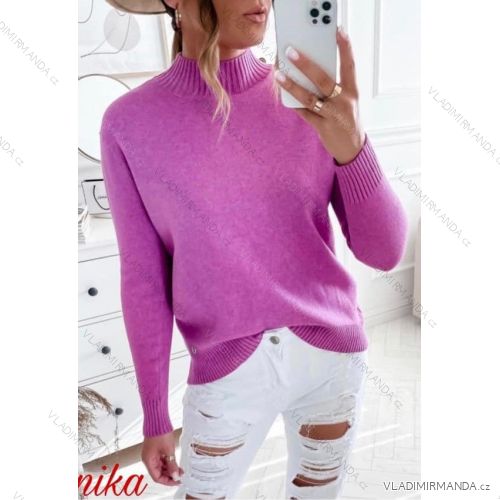 Women's Long Sleeve Sweater (S / M / L one size) ITALIAN FASHION IMWA214327