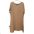 Dress with 3/4-sleeve ladies pocket (uni sl) ITALIAN Fashion IMWD20527 XL/2XL Dark beige