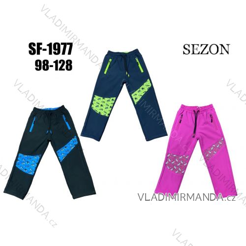 Warm softshell pants children's girls and boys (134-164) SEZON SEZ21SF-1930