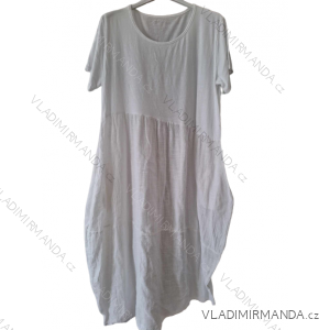 Women's Summer Cotton Short Sleeve Dress (S/M ONE SIZE) ITALIAN FASHION IM722253