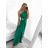 Women's long summer dress (uni s-m) ITALIAN FASHION IMM20119   Green
   S/M