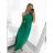 Women's long summer dress (uni s-m) ITALIAN FASHION IMM20119   Green
   S/M