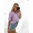 Women's Oversize Short Sleeve Tunic Shirt (S/M/L ONE SIZE) ITALIAN FASHION IM423206