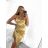 Women's elegant party long sleeve dress (S/M ONE SIZE) ITALIAN FASHION IM322282 -   beige -   S / M