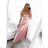 Women's ROSE (S/M ONE SIZE) long elegant strapless party dress ITALIAN FASHION IM323013/DU red S/M