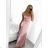 Women's ROSE (S/M ONE SIZE) long elegant strapless party dress ITALIAN FASHION IM323013/DU red S/M