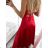 Women's ROSE (S/M ONE SIZE) long elegant strapless party dress ITALIAN FASHION IM323013/DU red S/M