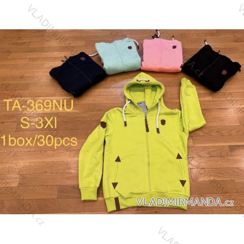 Mikina na zip s kapucí dlouhý rukáv dámská (S-3XL) TA FASHION TAF23TA-369NU