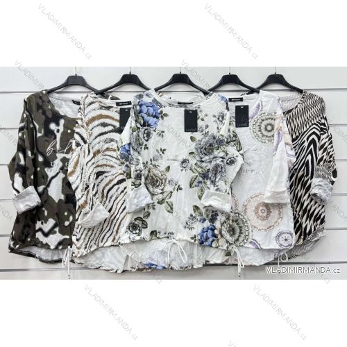 Women's Long Sleeve Tunic/Blouse (S/M ONE SIZE) ITALIAN FASHION IMWP23018