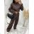 Women's Knitted Sweater Dress Set (S/M ONE SIZE) ITALIAN FASHION IMWE223972