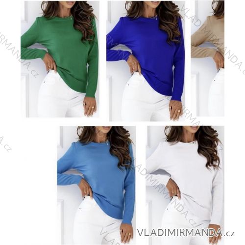 Women's Long Sleeve Sweater (S / M / L one size) ITALIAN FASHION IMWA214327