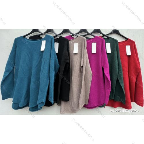 Knitted sweater thin turtleneck long sleeve women (L / XL ONE SIZE) ITALIAN FASHION IMD211110