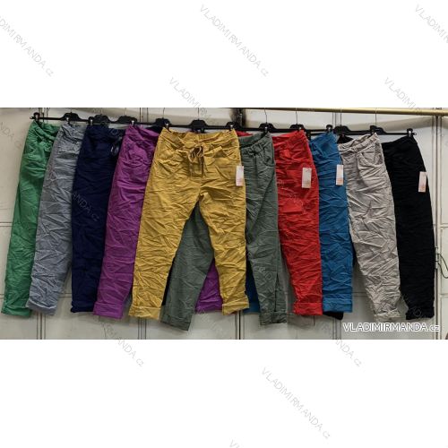 Women's Long Stretch Pants (L/XL ONE SIZE) ITALIAN FASHION IMC23090