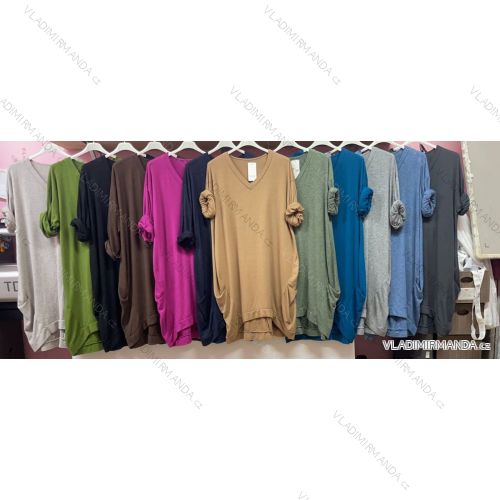 Tunic / blouse long sleeve women's oversized (3XL / 4XL ONE SIZE) ITALIAN FASHION IMWQ2191650