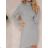 Women's Long Sleeve Hoodie Dress (S / M ONE SIZE) ITALIAN FASHION IMWA216095