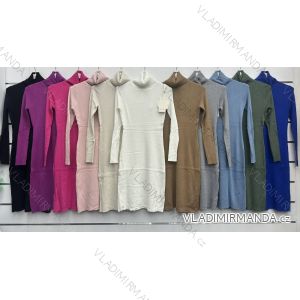 Women's Long Sleeve Hoodie Dress (S / M ONE SIZE) ITALIAN FASHION IMWA216095