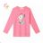 T-shirt with long sleeves children's girls girls (98-128) KUGO HC0757