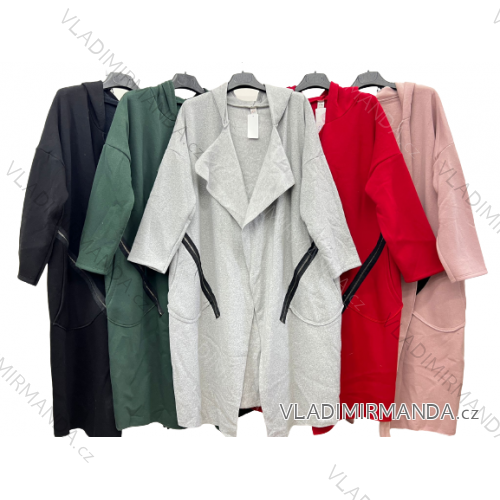 Women's Plus Size Long Sleeve Cardigan (2XL/3XL ONE SIZE) ITALIAN FASHION IM423679