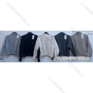 Knitted sweater thin turtleneck long sleeve women (L / XL ONE SIZE) ITALIAN FASHION IMD211110