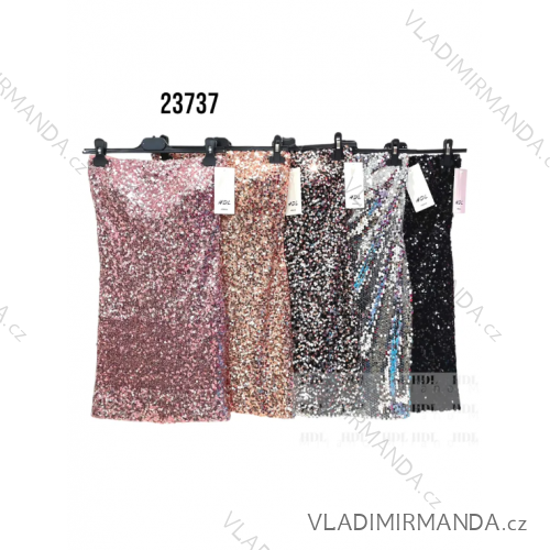 Croptop flitrový bez rukávu dámský (S/M ONE SIZE) ITALSKÁ MÓDA IMPHD2323737