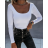 Women's Stand Collar Long Sleeve Knitted Sweater (S/M ONE SIZE) ITALIAN FASHION IMPLI228596