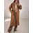 Women's Fluffy Long Sleeve Coat (S/M ONE SIZE) ITALIAN FASHION IMPBB23D234010