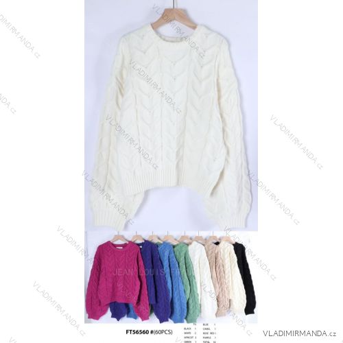 Women's Oversize Long Sleeve Sweater (S/M ONE SIZE) ITALIAN FASHION IMWCA23DH2302