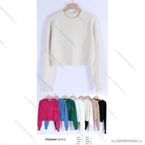 Women's Oversize Long Sleeve Sweater (S/M ONE SIZE) ITALIAN FASHION IMWCA23DH2302