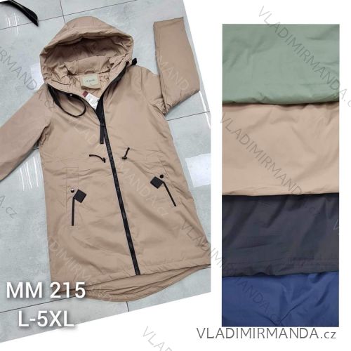 Kabát parka podzimní dámský nadrozměr (XL-5XL) POLSKÁ MÓDA PMWMN23MM215