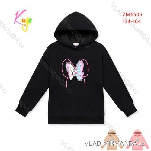 Sweatshirt warm warm-up girl zip (134-164) KUGO M2513