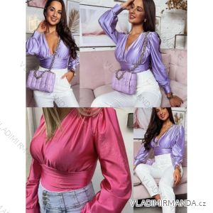 Body elegantní dlouhý rukáv dámské (S/M ONE SIZE) ITALSKá MóDA IMM23FS33030